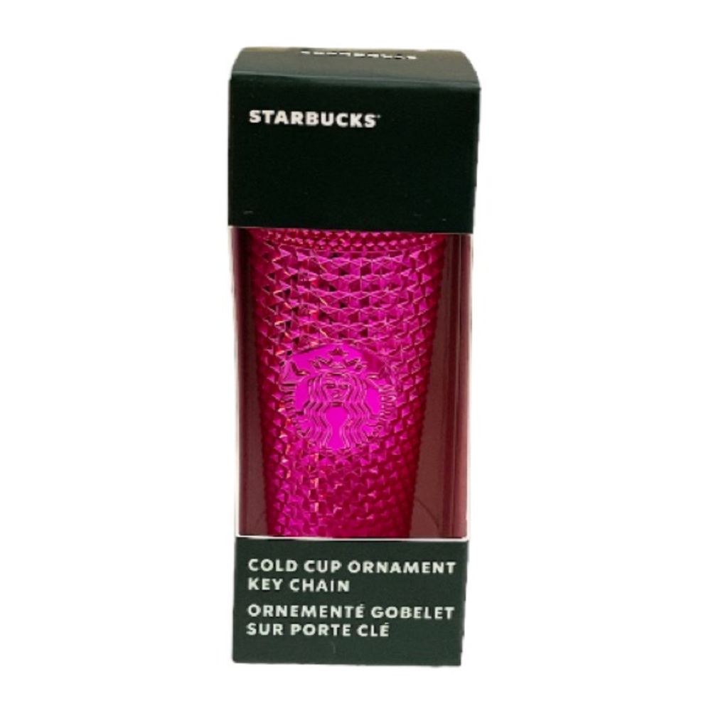 NEW Starbucks SANGRIA BLING Studded Christmas Ornament Keychain